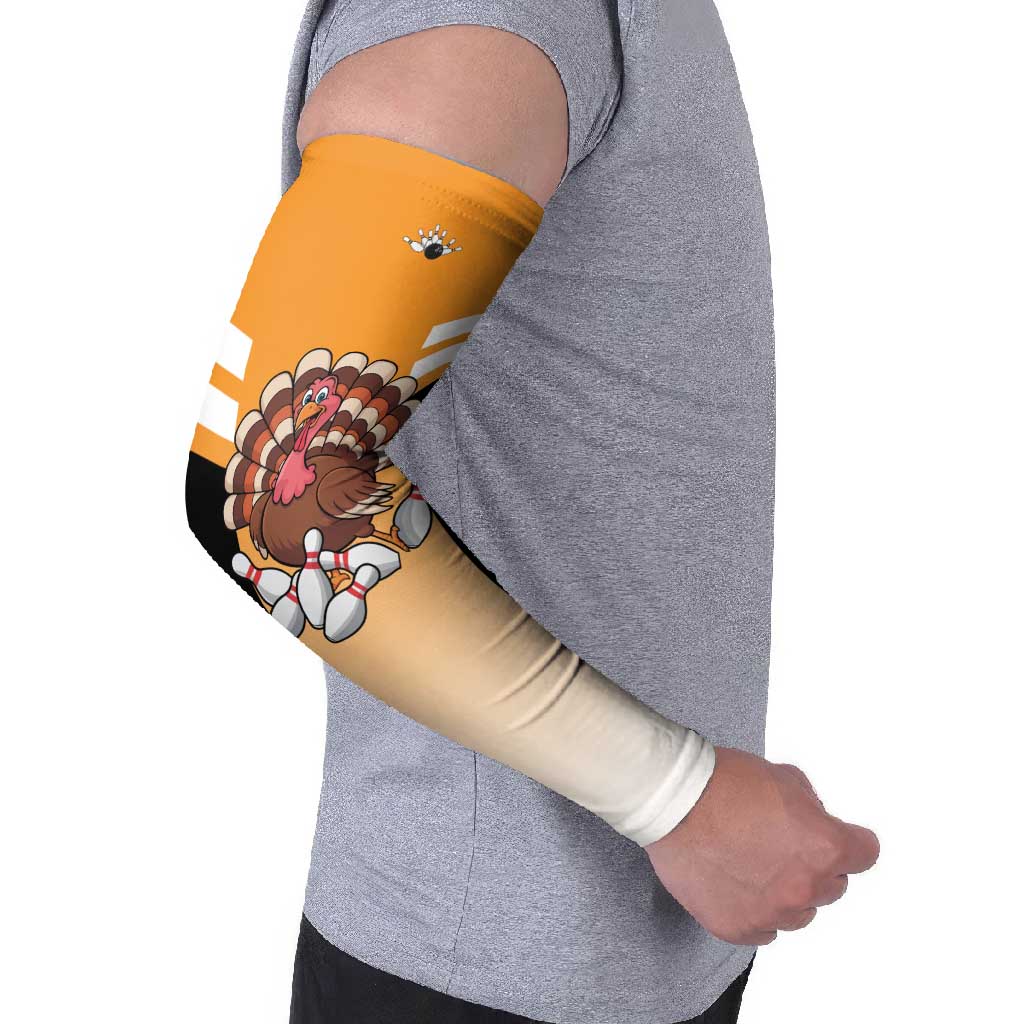 Personalized Funny Turkey Bowling Arm Sleeves with Cartoon Pins Thanksgiving - Wonder Print Shop
