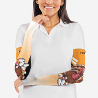 Personalized Funny Turkey Bowling Arm Sleeves with Cartoon Pins Thanksgiving - Wonder Print Shop