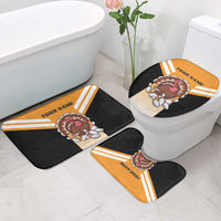 Personalized Funny Turkey Bowling Bathroom Set with Cartoon Pins Thanksgiving - Wonder Print Shop