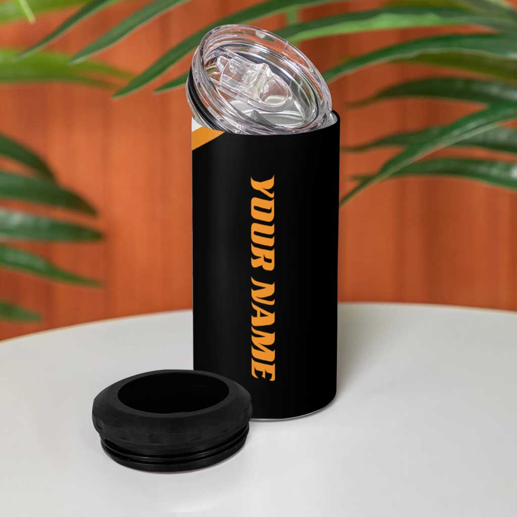 Personalized Funny Turkey Bowling 4 in 1 Can Cooler Tumbler with Cartoon Pins Thanksgiving - Wonder Print Shop