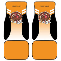 Personalized Funny Turkey Bowling Car Mats with Cartoon Pins Thanksgiving - Wonder Print Shop