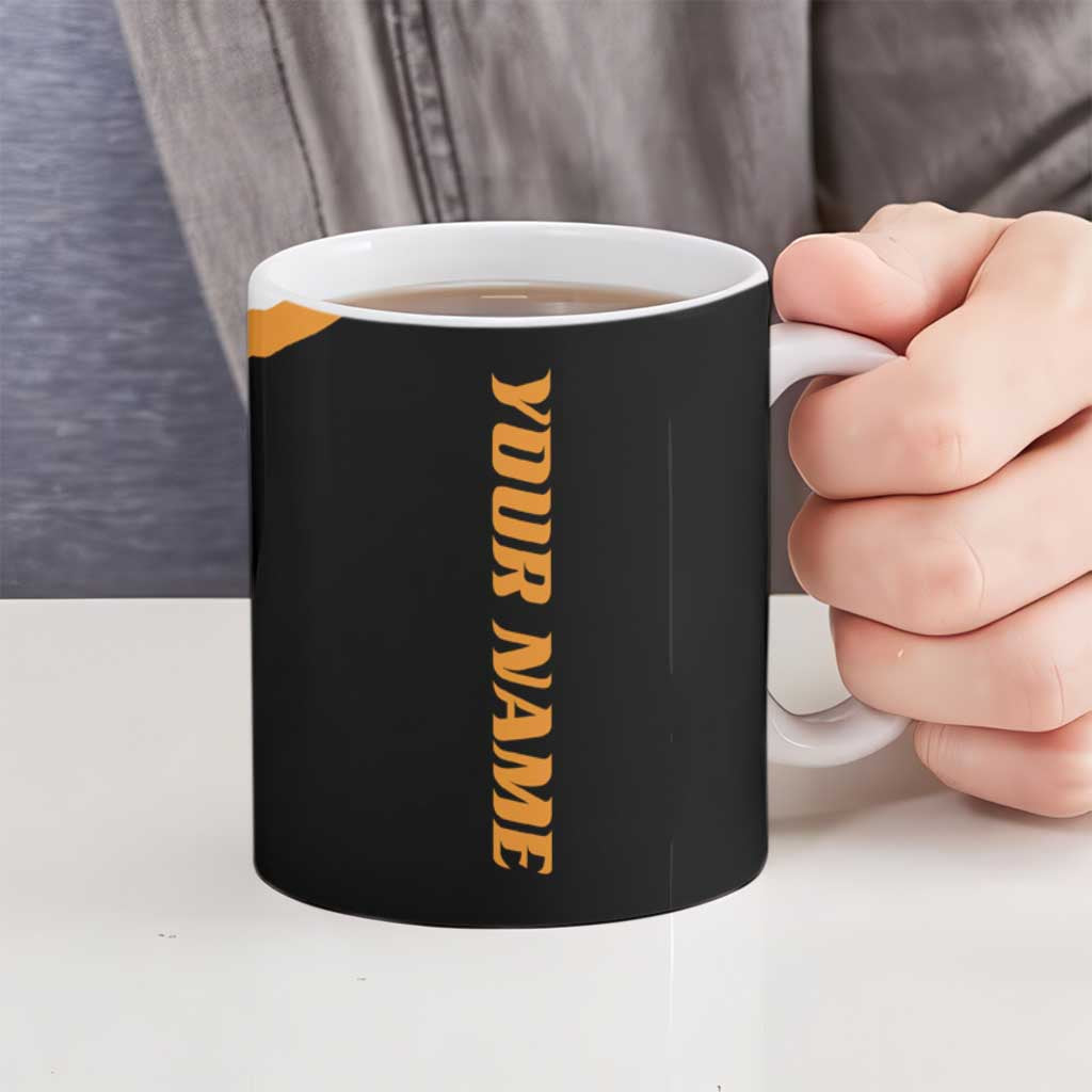 Personalized Funny Turkey Bowling Ceramic Mug with Cartoon Pins Thanksgiving - Wonder Print Shop