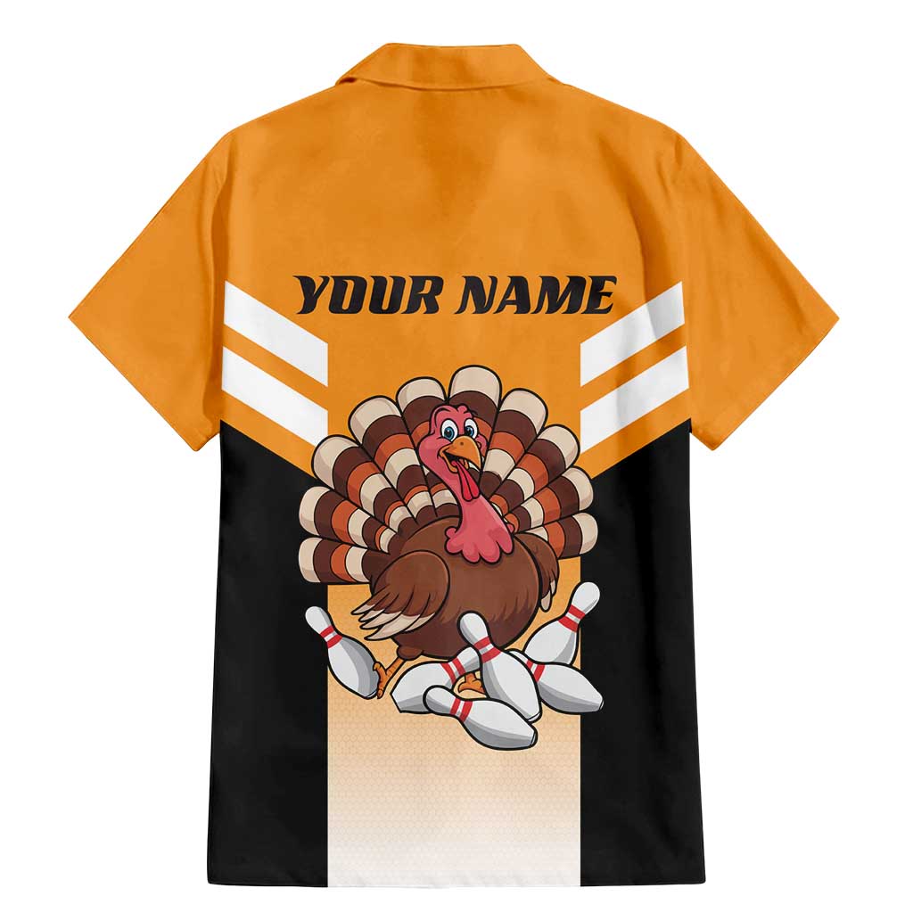 Personalized Funny Turkey Bowling Family Matching Mermaid Dress and Hawaiian Shirt with Cartoon Pins Thanksgiving - Wonder Print Shop