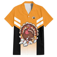 Personalized Funny Turkey Bowling Family Matching Puletasi and Hawaiian Shirt with Cartoon Pins Thanksgiving - Wonder Print Shop