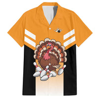 Personalized Funny Turkey Bowling Family Matching Tank Maxi Dress and Hawaiian Shirt with Cartoon Pins Thanksgiving - Wonder Print Shop