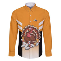 Personalized Funny Turkey Bowling Family Matching Tank Maxi Dress and Hawaiian Shirt with Cartoon Pins Thanksgiving - Wonder Print Shop