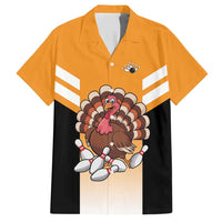 Personalized Funny Turkey Bowling Hawaiian Shirt with Cartoon Pins Thanksgiving - Wonder Print Shop