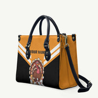 Personalized Funny Turkey Bowling Leather Bag with Cartoon Pins Thanksgiving - Wonder Print Shop