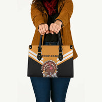 Personalized Funny Turkey Bowling Leather Bag with Cartoon Pins Thanksgiving - Wonder Print Shop