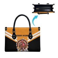 Personalized Funny Turkey Bowling Leather Bag with Cartoon Pins Thanksgiving - Wonder Print Shop