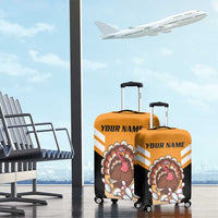 Personalized Funny Turkey Bowling Luggage Cover with Cartoon Pins Thanksgiving - Wonder Print Shop