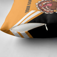 Personalized Funny Turkey Bowling Pillow Cover with Cartoon Pins Thanksgiving - Wonder Print Shop