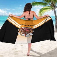 Personalized Funny Turkey Bowling Sarong with Cartoon Pins Thanksgiving - Wonder Print Shop