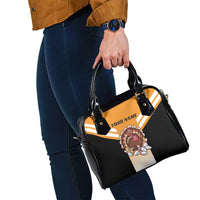 Personalized Funny Turkey Bowling Shoulder Handbag with Cartoon Pins Thanksgiving - Wonder Print Shop