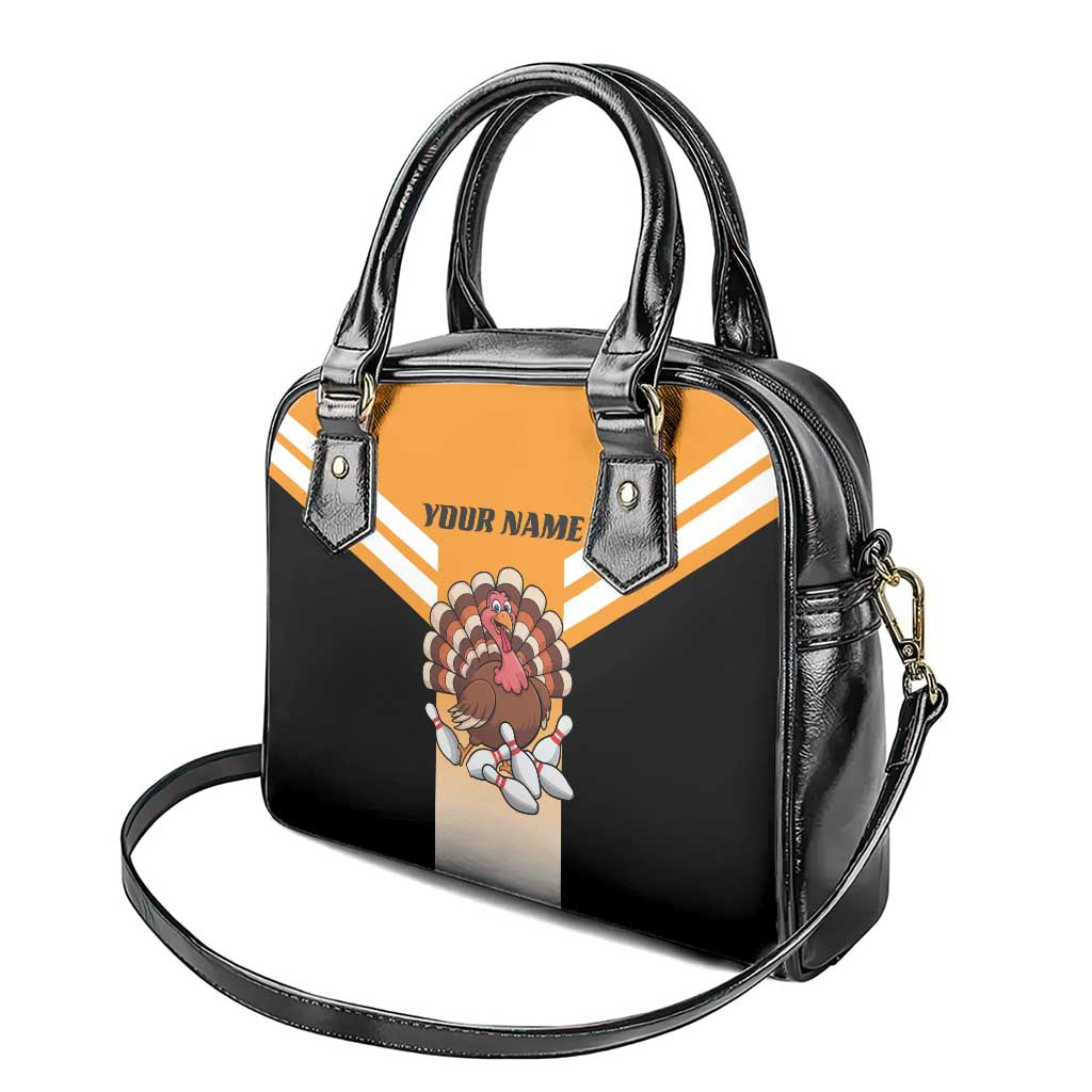 Personalized Funny Turkey Bowling Shoulder Handbag with Cartoon Pins Thanksgiving - Wonder Print Shop