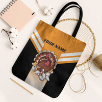 Personalized Funny Turkey Bowling Tote Bag with Cartoon Pins Thanksgiving - Wonder Print Shop