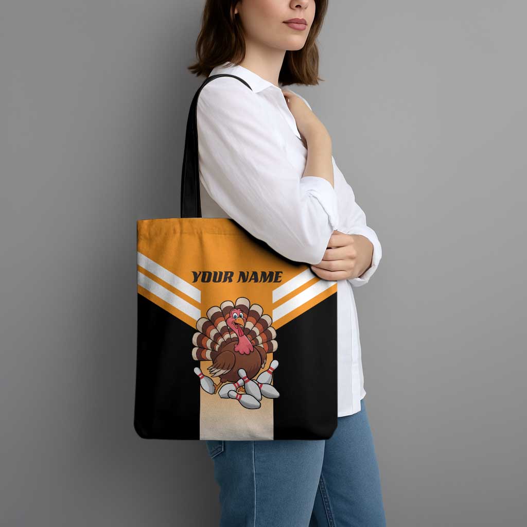 Personalized Funny Turkey Bowling Tote Bag with Cartoon Pins Thanksgiving - Wonder Print Shop