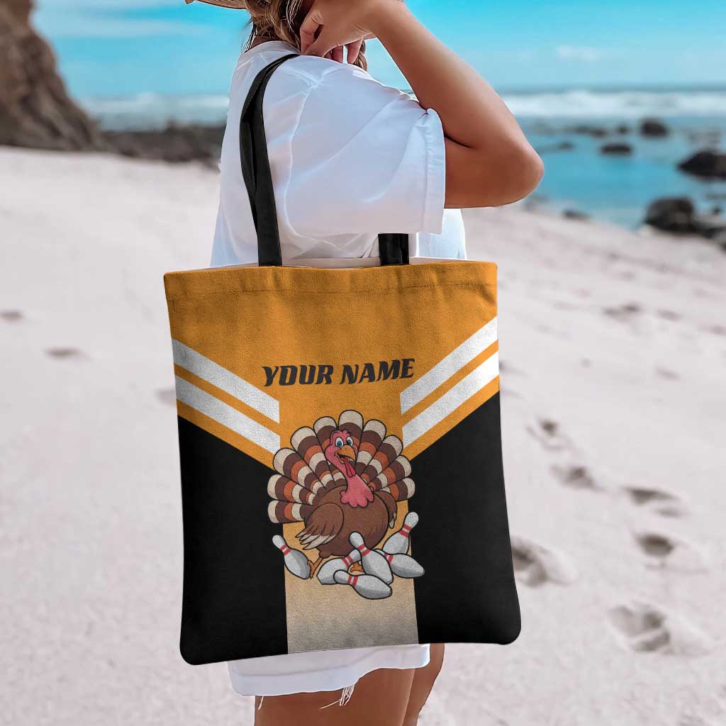 Personalized Funny Turkey Bowling Tote Bag with Cartoon Pins Thanksgiving - Wonder Print Shop