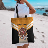 Personalized Funny Turkey Bowling Tote Bag with Cartoon Pins Thanksgiving - Wonder Print Shop