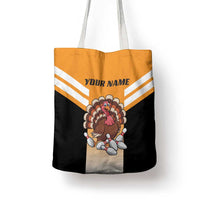 Personalized Funny Turkey Bowling Tote Bag with Cartoon Pins Thanksgiving - Wonder Print Shop