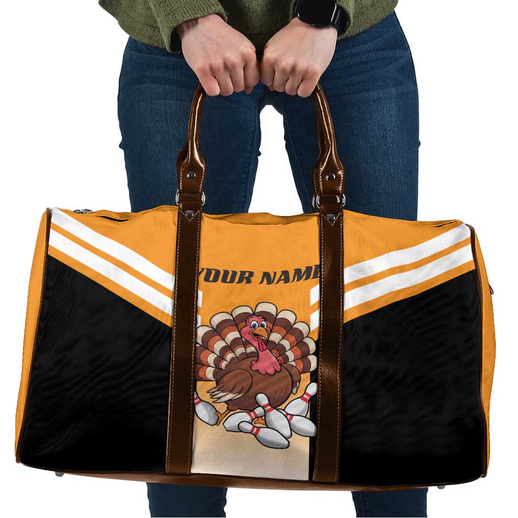 Personalized Funny Turkey Bowling Travel Bag with Cartoon Pins Thanksgiving - Wonder Print Shop