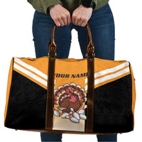 Personalized Funny Turkey Bowling Travel Bag with Cartoon Pins Thanksgiving - Wonder Print Shop