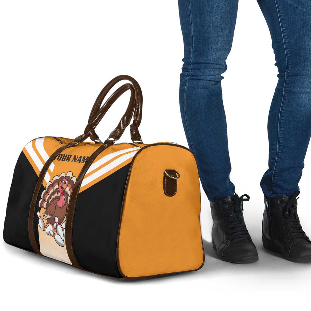 Personalized Funny Turkey Bowling Travel Bag with Cartoon Pins Thanksgiving - Wonder Print Shop