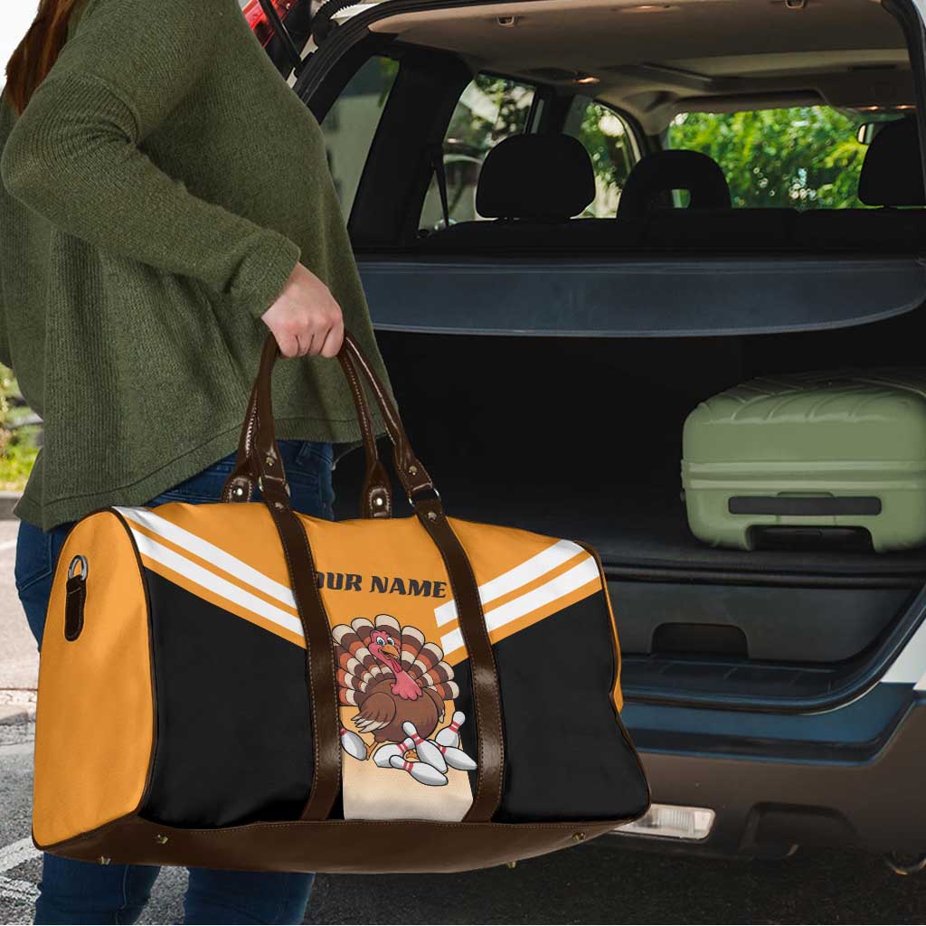 Personalized Funny Turkey Bowling Travel Bag with Cartoon Pins Thanksgiving - Wonder Print Shop