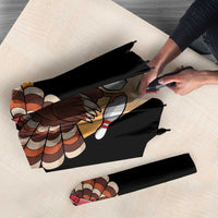 Personalized Funny Turkey Bowling Umbrella with Cartoon Pins Thanksgiving - Wonder Print Shop