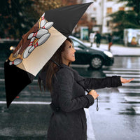 Personalized Funny Turkey Bowling Umbrella with Cartoon Pins Thanksgiving - Wonder Print Shop