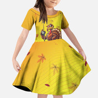 Personalized Funny Turkey Billiards Family Matching Summer Maxi Dress and Hawaiian Shirt with Pool Cue and Balls Thanksgiving Design - Wonder Print Shop