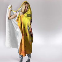 Personalized Funny Turkey Billiards Hooded Blanket with Pool Cue and Balls Thanksgiving Design - Wonder Print Shop