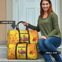Personalized Funny Turkey Billiards Travel Bag with Pool Cue and Balls Thanksgiving Design - Wonder Print Shop