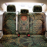 Khepri Back Car Seat Cover Ancient Egyptian Chevron, Scarab Ankh and Winged Khepri Guardian Motif - Wonder Print Shop