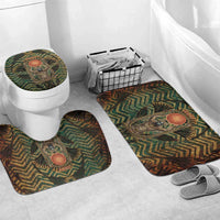 Khepri Bathroom Set Ancient Egyptian Chevron, Scarab Ankh and Winged Khepri Guardian Motif - Wonder Print Shop