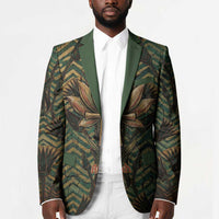 Khepri Blazer Ancient Egyptian Chevron, Scarab Ankh and Winged Khepri Guardian Motif - Wonder Print Shop
