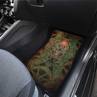 Khepri Car Mats Ancient Egyptian Chevron, Scarab Ankh and Winged Khepri Guardian Motif - Wonder Print Shop
