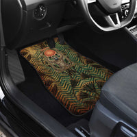 Khepri Car Mats Ancient Egyptian Chevron, Scarab Ankh and Winged Khepri Guardian Motif - Wonder Print Shop