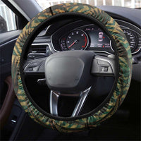 Khepri Steering Wheel Cover Ancient Egyptian Chevron, Scarab Ankh and Winged Khepri Guardian Motif - Wonder Print Shop