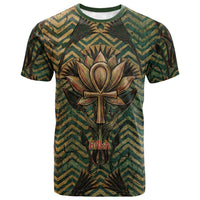 Khepri T shirt Ancient Egyptian Chevron, Scarab Ankh and Winged Khepri Guardian Motif - Wonder Print Shop