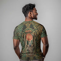 Khepri T shirt Ancient Egyptian Chevron, Scarab Ankh and Winged Khepri Guardian Motif - Wonder Print Shop