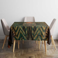Khepri Tablecloth Ancient Egyptian Chevron, Scarab Ankh and Winged Khepri Guardian Motif - Wonder Print Shop