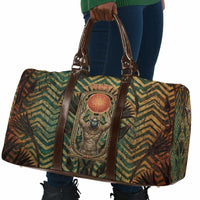 Khepri Travel Bag Ancient Egyptian Chevron, Scarab Ankh and Winged Khepri Guardian Motif - Wonder Print Shop