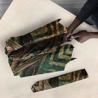 Khepri Umbrella Ancient Egyptian Chevron, Scarab Ankh and Winged Khepri Guardian Motif - Wonder Print Shop