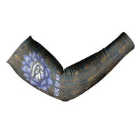 Khepri Ancient Egyptian Arm Sleeves Dark Hieroglyphic, Blue Lotus Eye Symbol, and Winged Scarab Resurrection - Wonder Print Shop