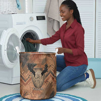 Khnum Laundry Basket Ancient Egyptian Earthy Cracked Papyrus - Divine Potter - Wonder Print Shop