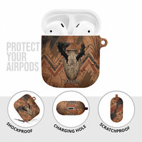 Khnum AirPods Case Ancient Egyptian Earthy Cracked Papyrus - Divine Potter - Wonder Print Shop