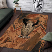 Khnum Area Rug Ancient Egyptian Earthy Cracked Papyrus - Divine Potter - Wonder Print Shop