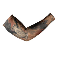 Khnum Arm Sleeves Ancient Egyptian Earthy Cracked Papyrus - Divine Potter - Wonder Print Shop