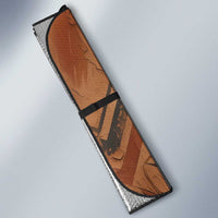 Khnum Auto Sun Shade Ancient Egyptian Earthy Cracked Papyrus - Divine Potter - Wonder Print Shop